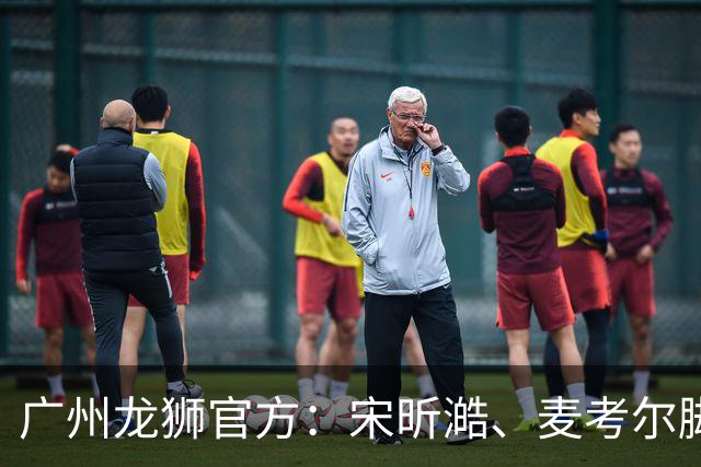 广州龙狮官方：宋昕澔、麦考尔脚踝扭伤 将缺阵对阵北京首钢